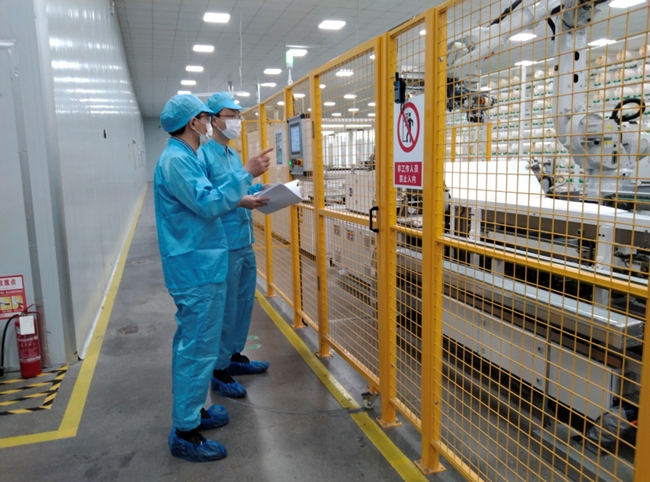 水处理材料生产企业监督检查。福建省卫健委供图