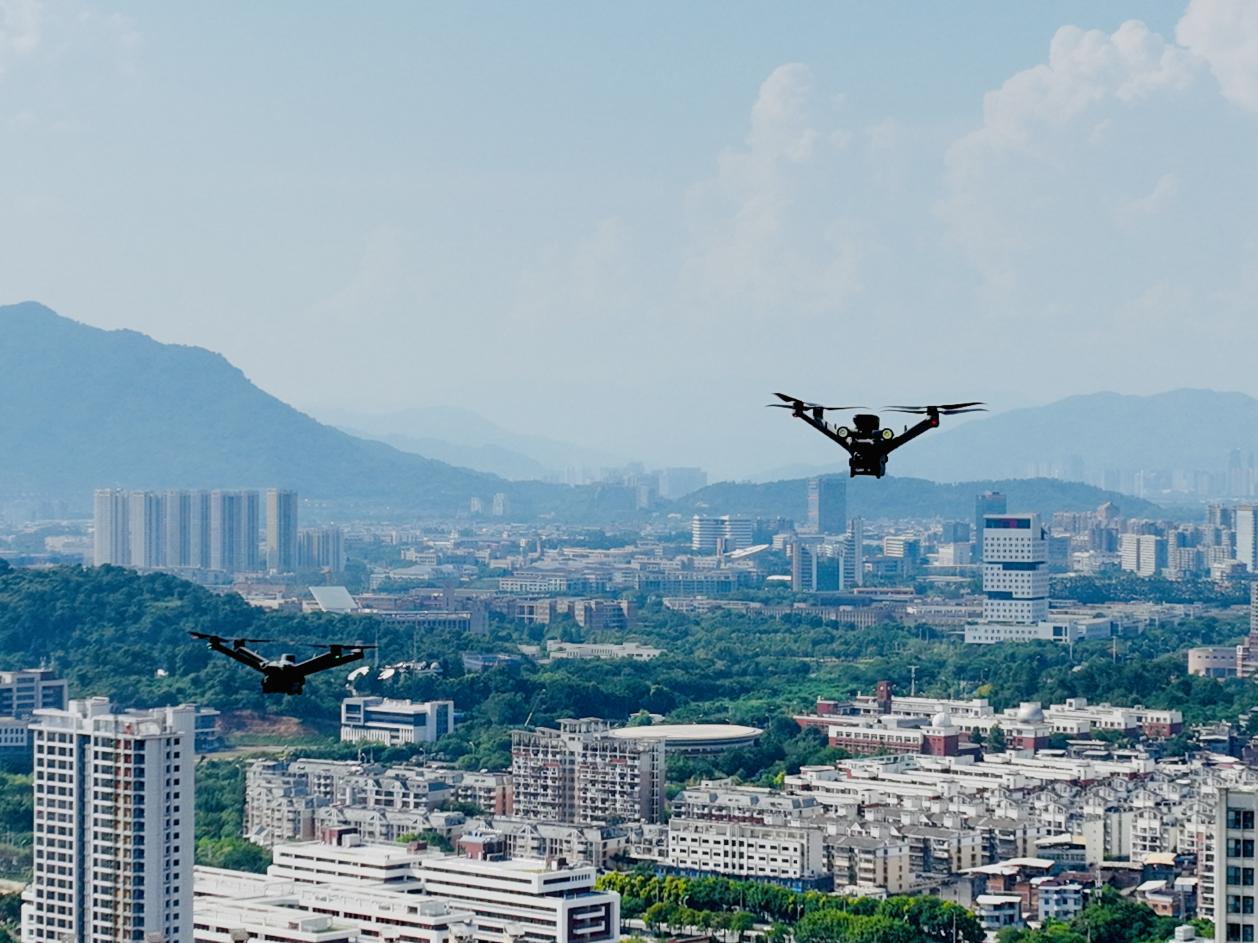 自动巡查的无人机。福州冶城集团供图