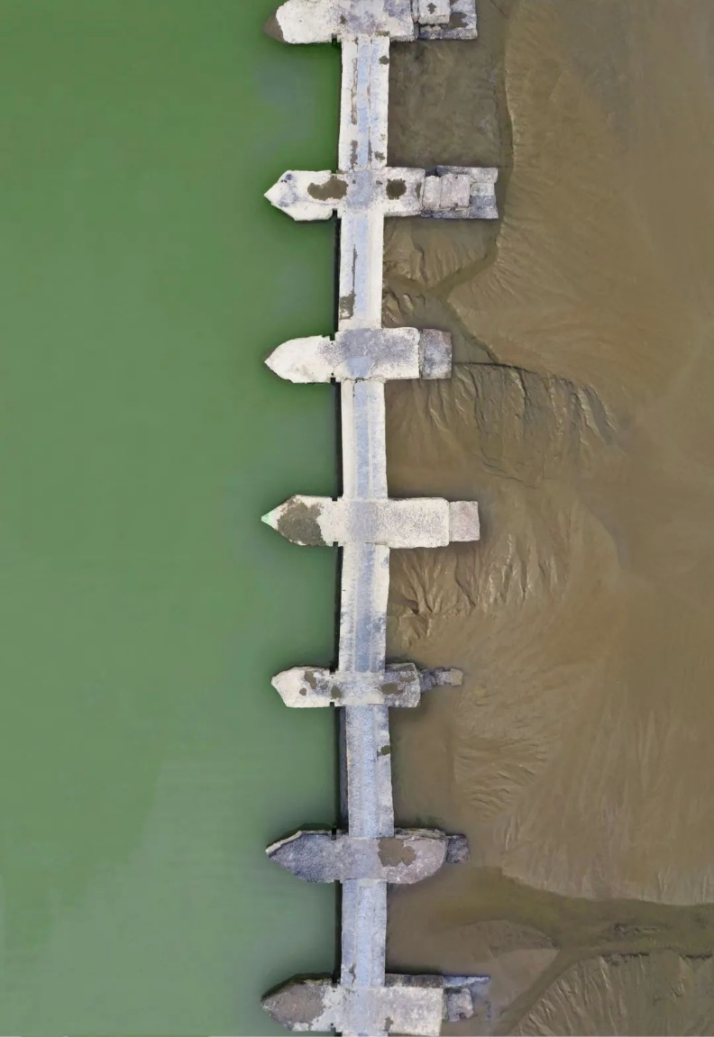 木兰陂一边为淡水,一边是滩涂。莆田文旅供图